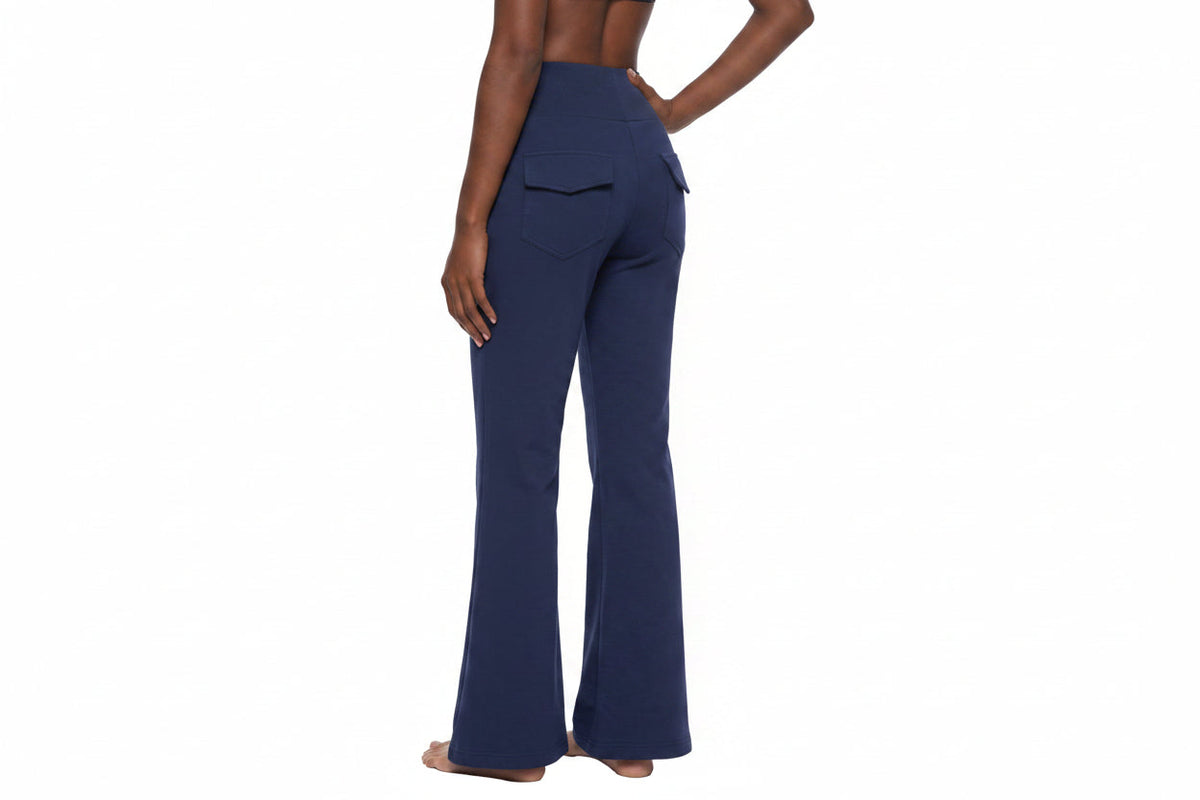 Women's Drawstring Flared Leg Pants
