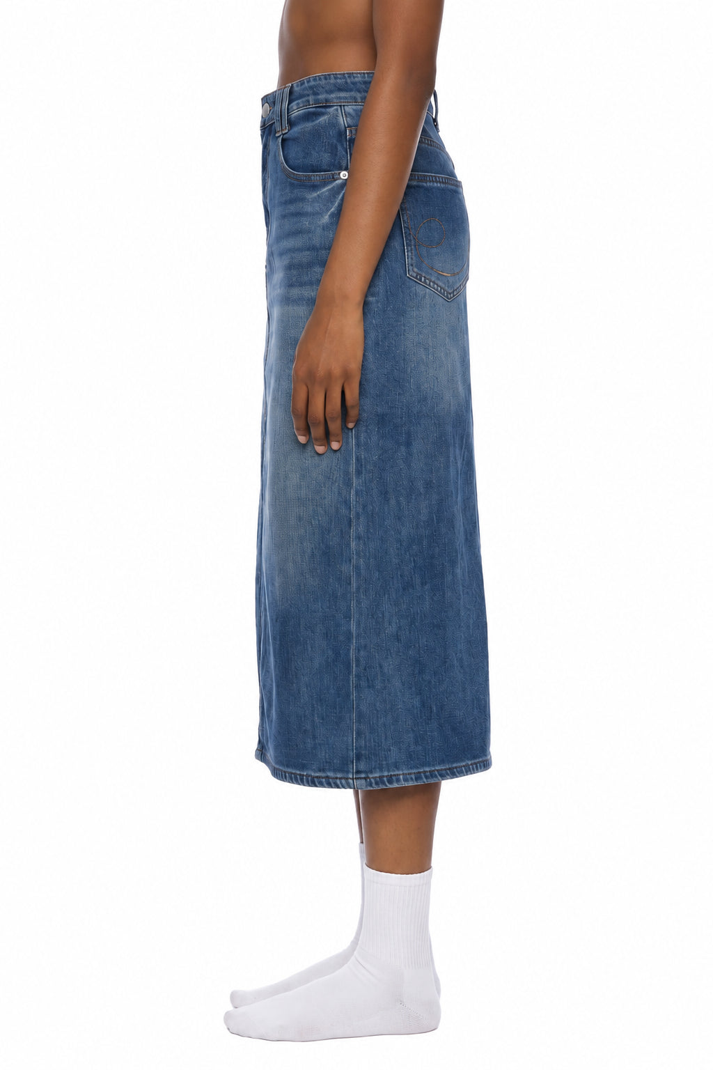 Women’s Vintage Wash Denim Skirt