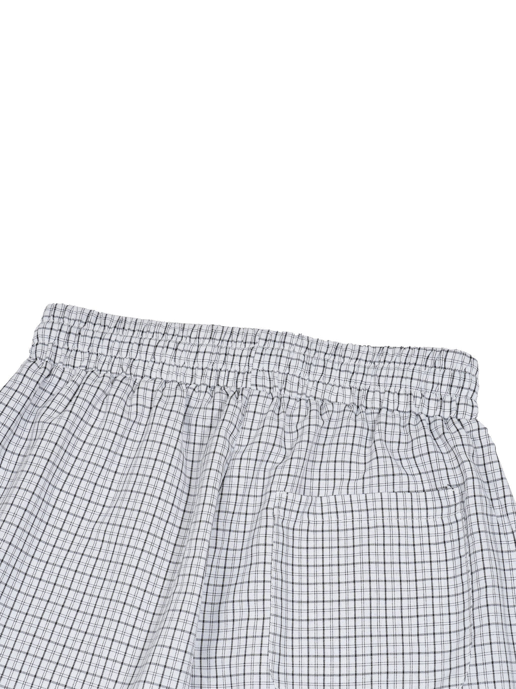 Unisex Plaid Loose Capri Shorts