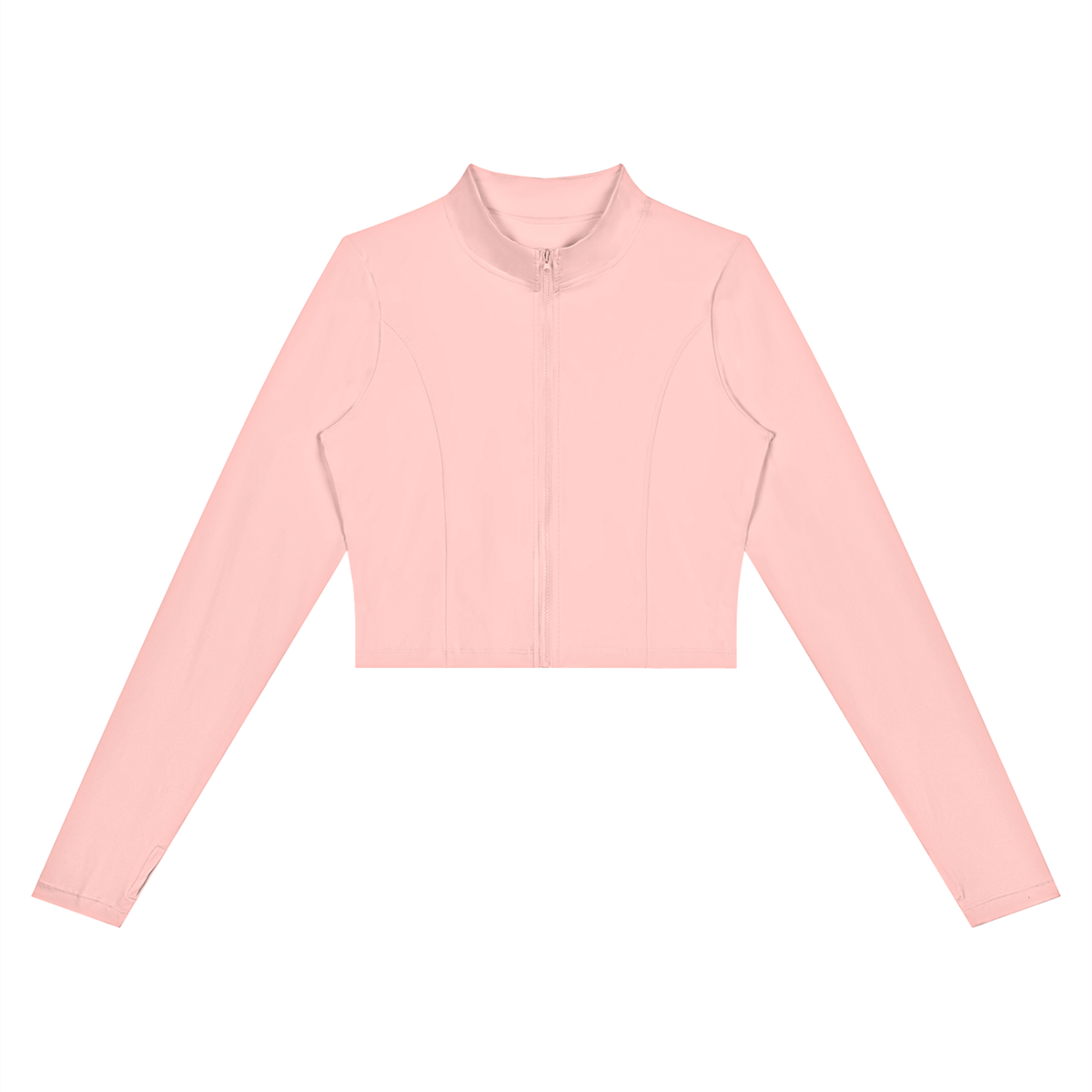 Women's Cropped Zip Jacket in pink – Blanks by Wrens