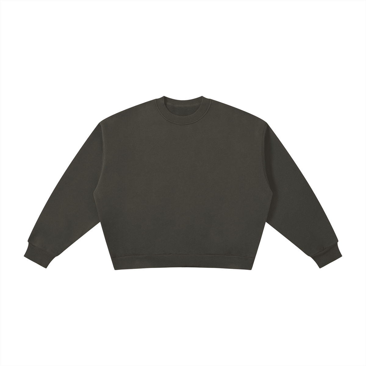 Oversized Fleece Crewneck in dark grey – Blanks by Wrens