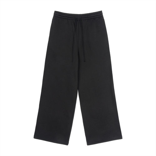 Brown fleece straight-leg sweatpants by Blanks by Wrens