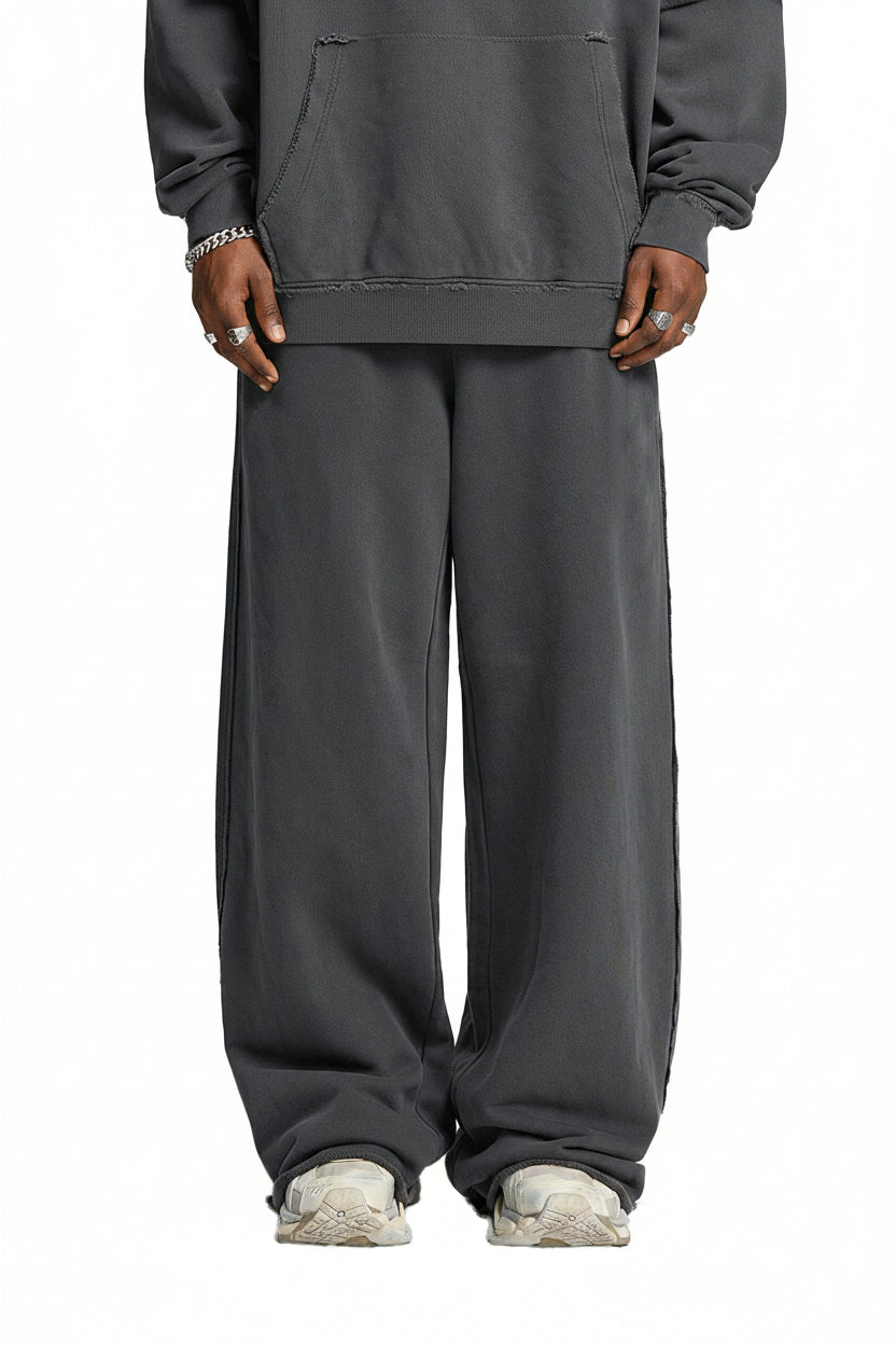 Snow Washed Raw Edge Sweatpants