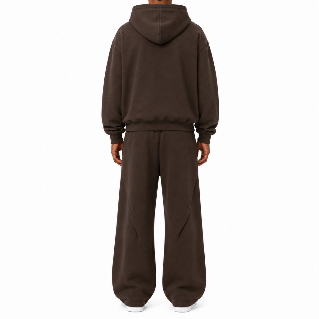 Fleece Zip-Up Boxy Hoodie