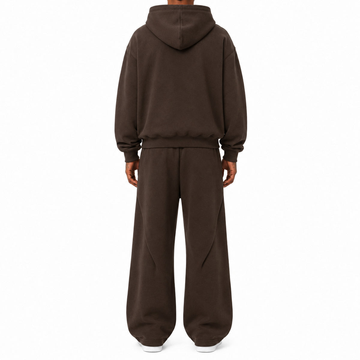 Fleece Zip-Up Boxy Hoodie