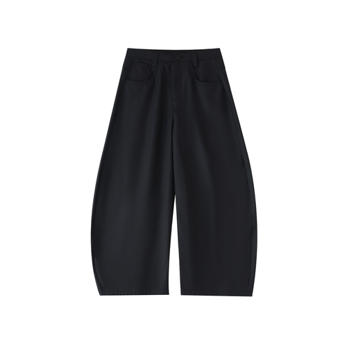Barrel Leg Tailored Trousers in black – Blanks by Wrens