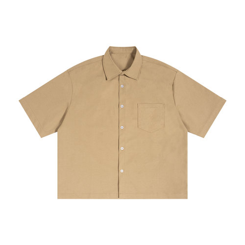 Boxy Collar Shirt in khaki – Blanks by Wrens