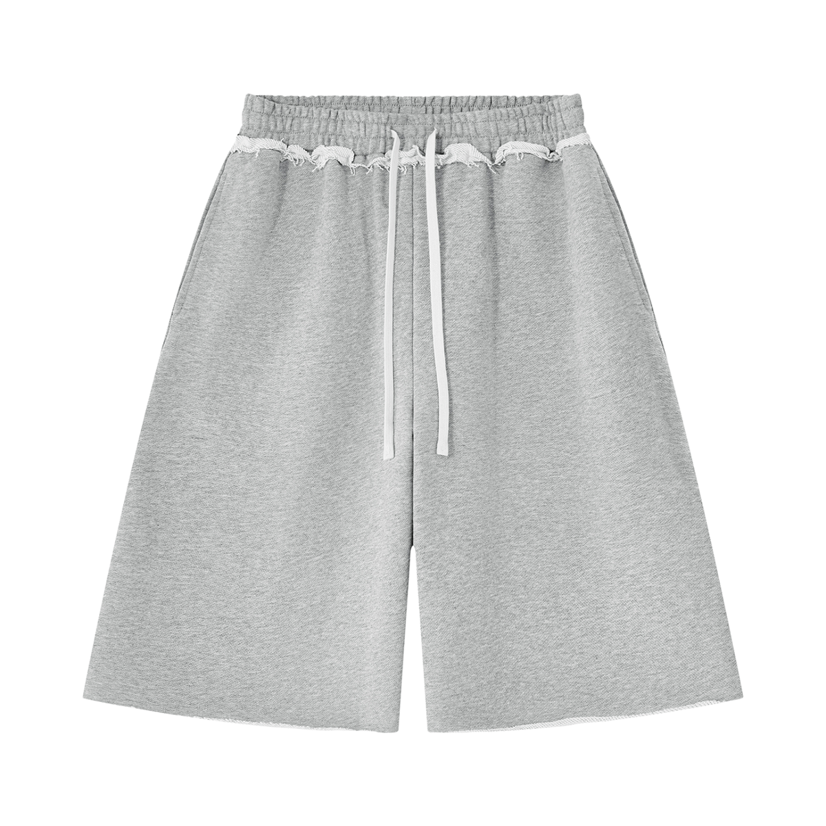 Raw Hem Sweat Shorts in flower grey – Blanks by Wrens