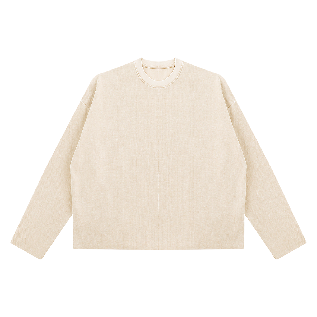 Vintage Wash Waffle Long Sleeve in light apricot – Blanks by Wrens