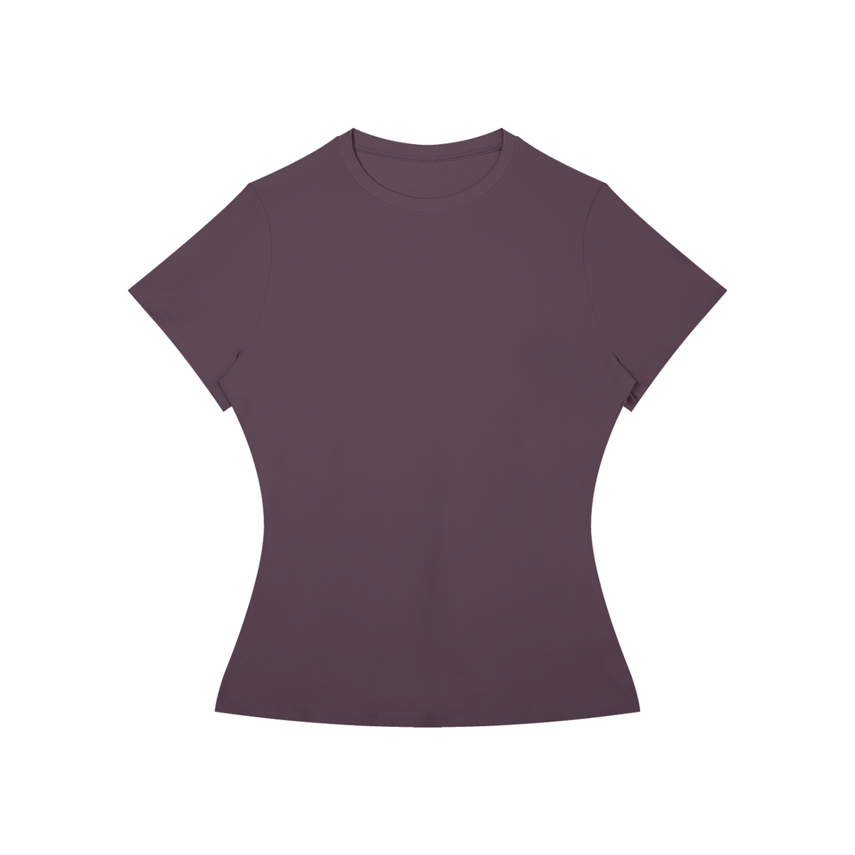 Women's Slim Fit Tee in plum purple – Blanks by Wrens
