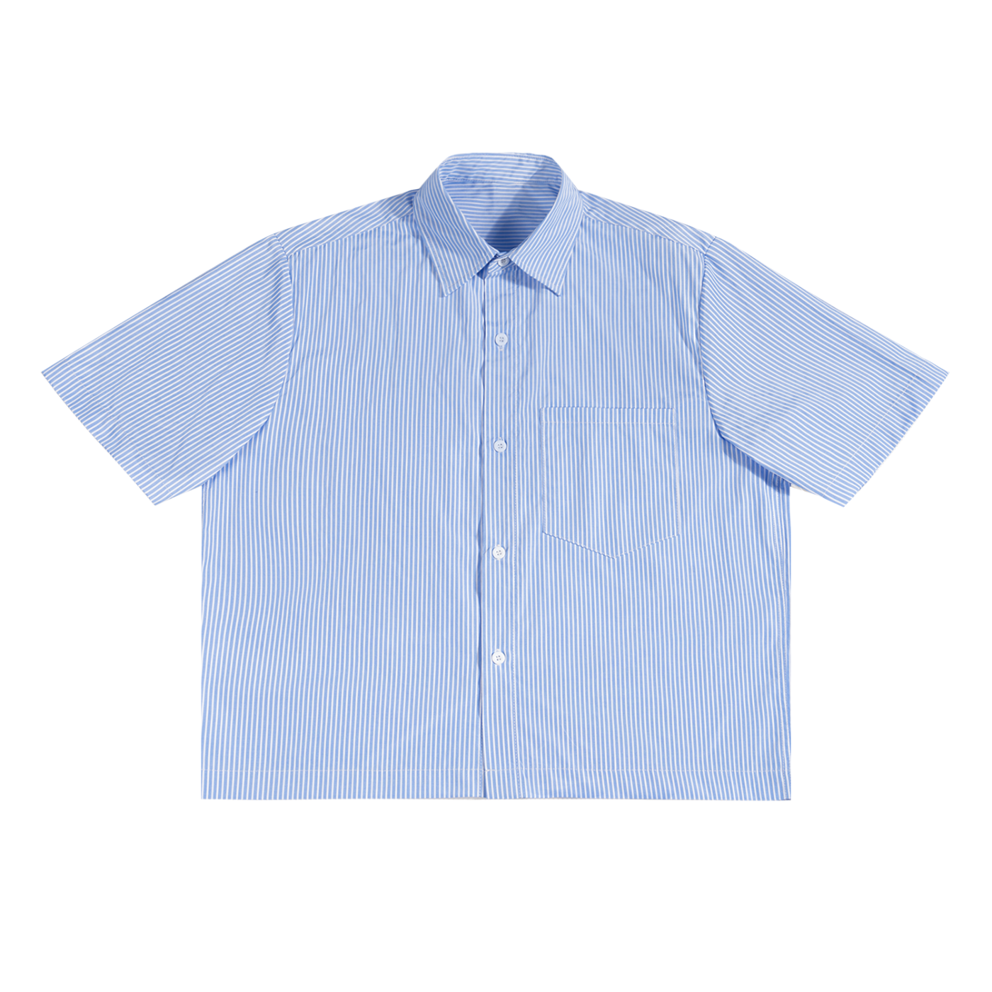 Oversized Vertical Stripe Boxy Shirt