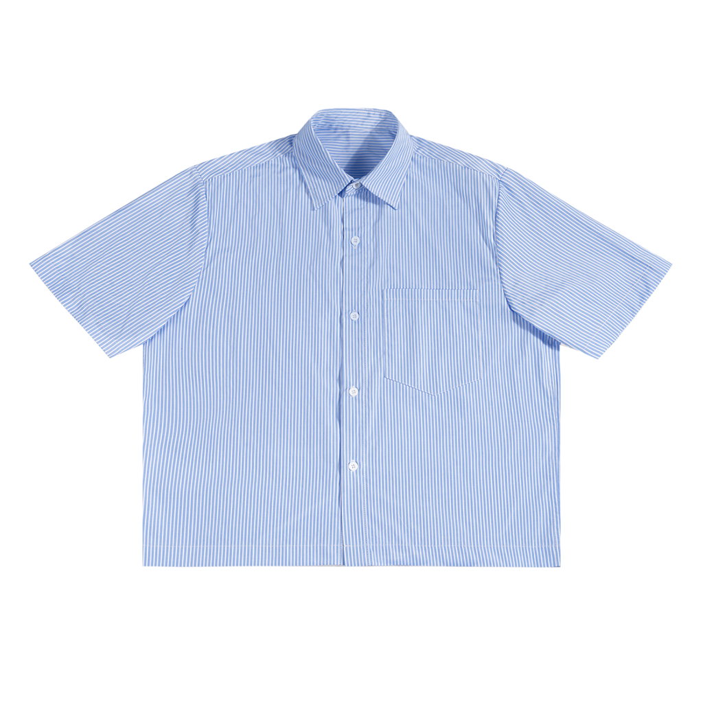 Oversized Vertical Stripe Boxy Shirt