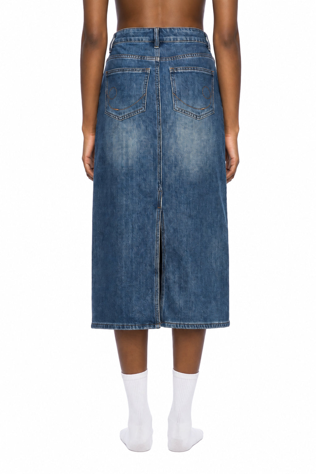 Women’s Vintage Wash Denim Skirt