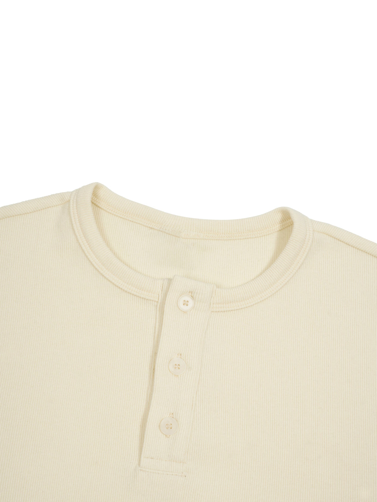 Unisex Vintage Wash Boxy Waffle Raw Edge T-Shirt
