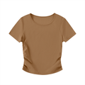 Ruched Bodycon Crop Top