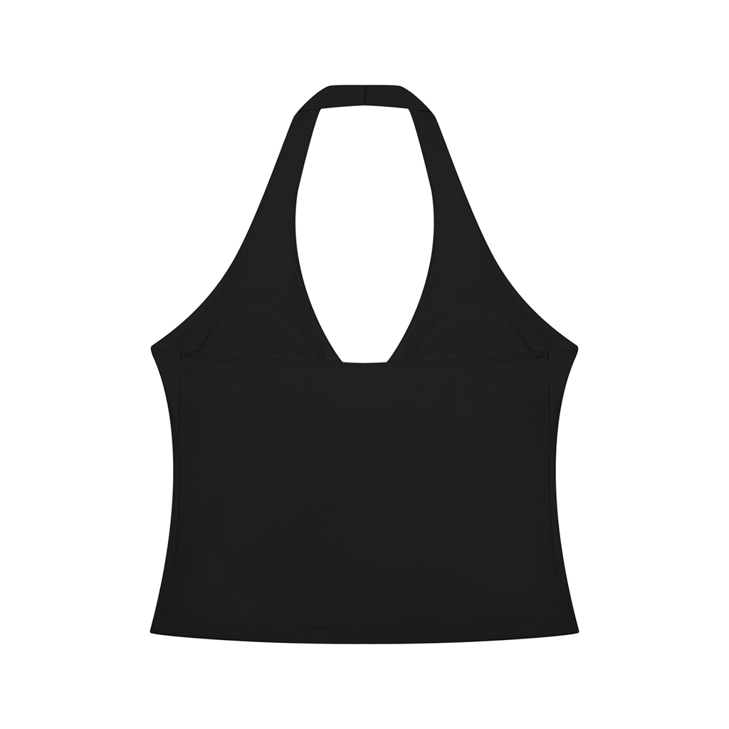 Women's Ruched Halter Crop Top – view 1 – Blanks by Wrens