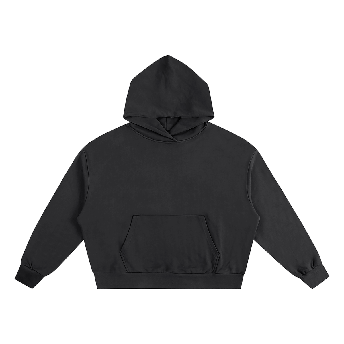 Heavyweight Boxy Hoodie in black – Blanks by Wrens