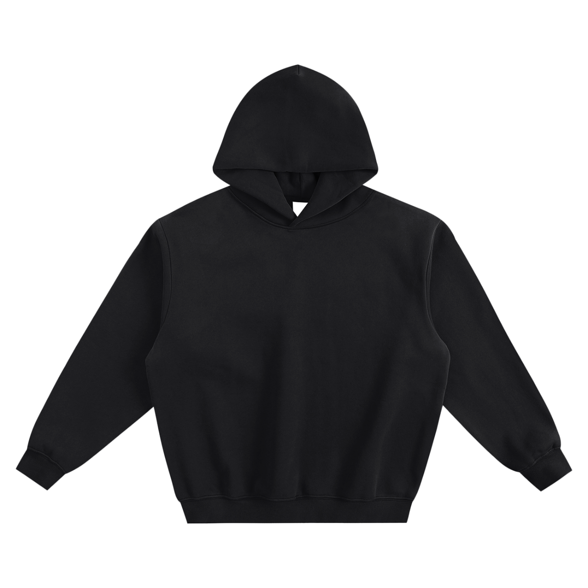 Brushed Fleece Boxy Hoodie in black – Blanks by Wrens