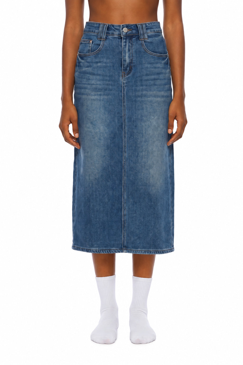 Women’s Vintage Wash Denim Skirt