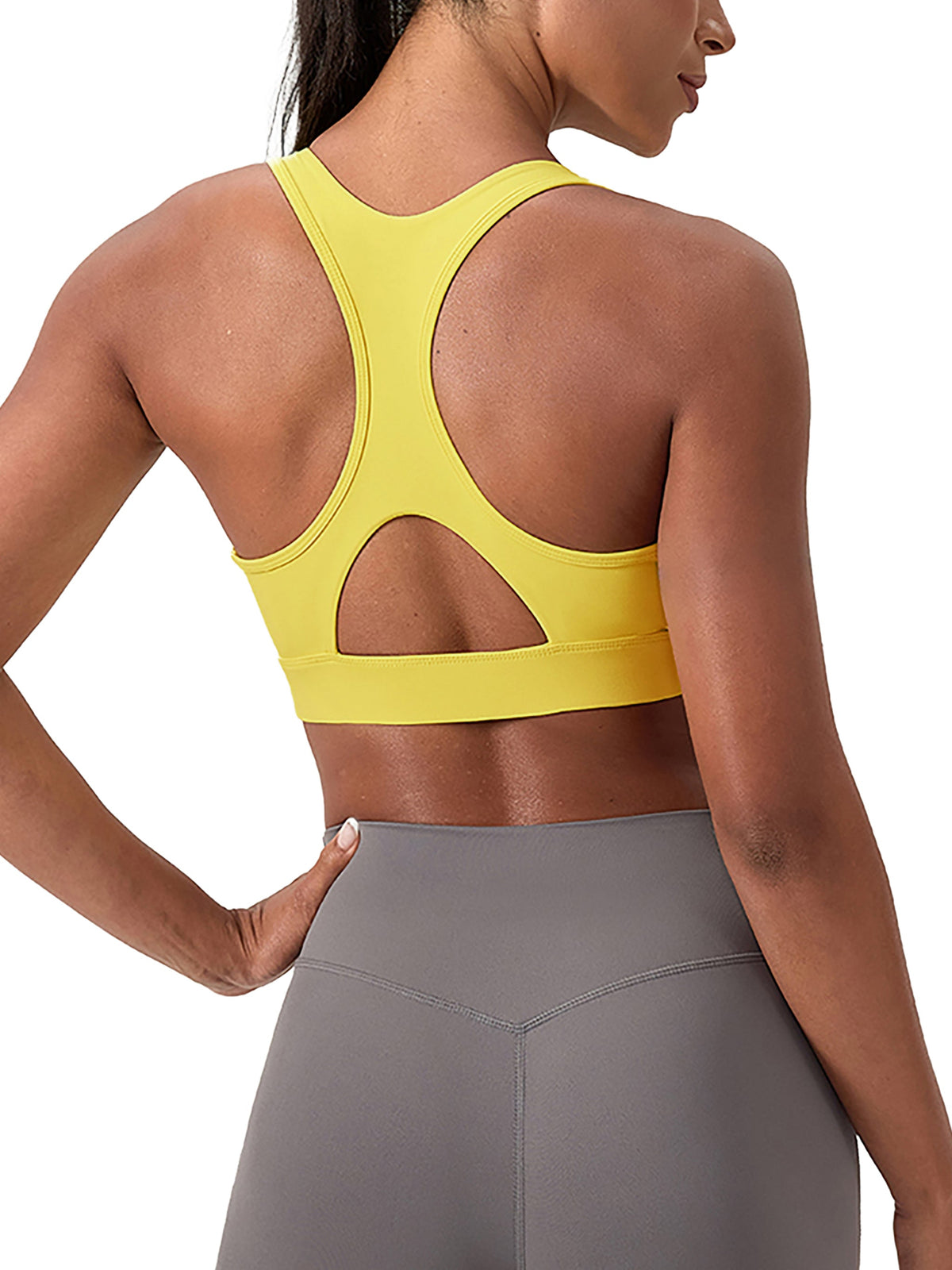Crossover V-Neck Sports Bra