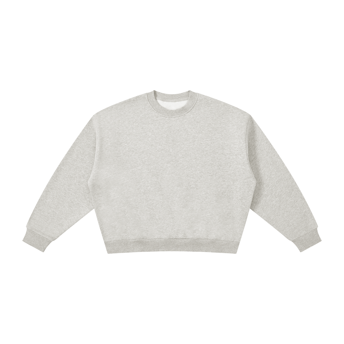 Oversized Fleece Crewneck in flower grey – Blanks by Wrens