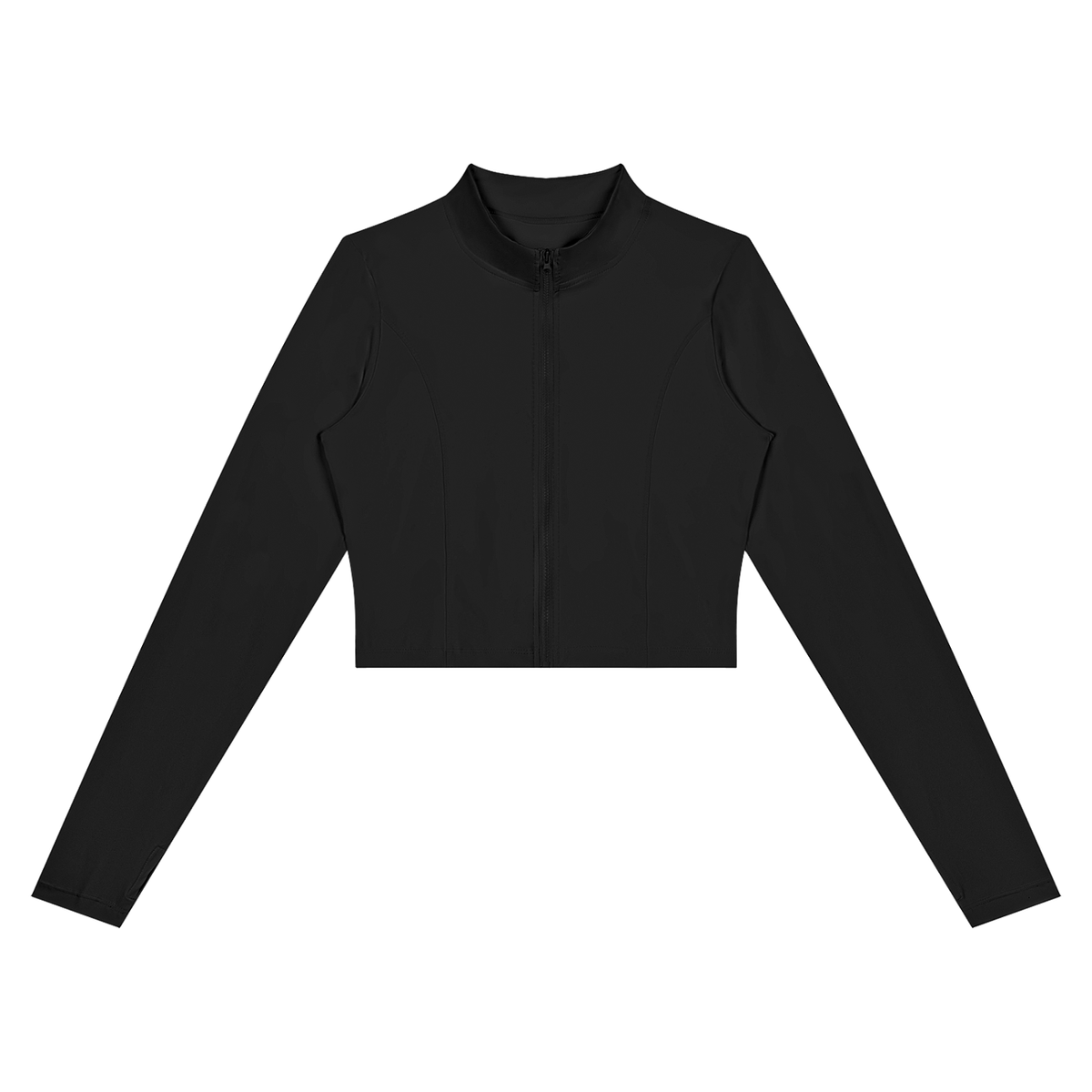 Women's Cropped Zip Jacket in black – Blanks by Wrens