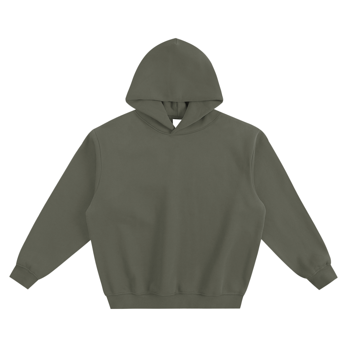 Brushed Fleece Boxy Hoodie in dark grey – Blanks by Wrens