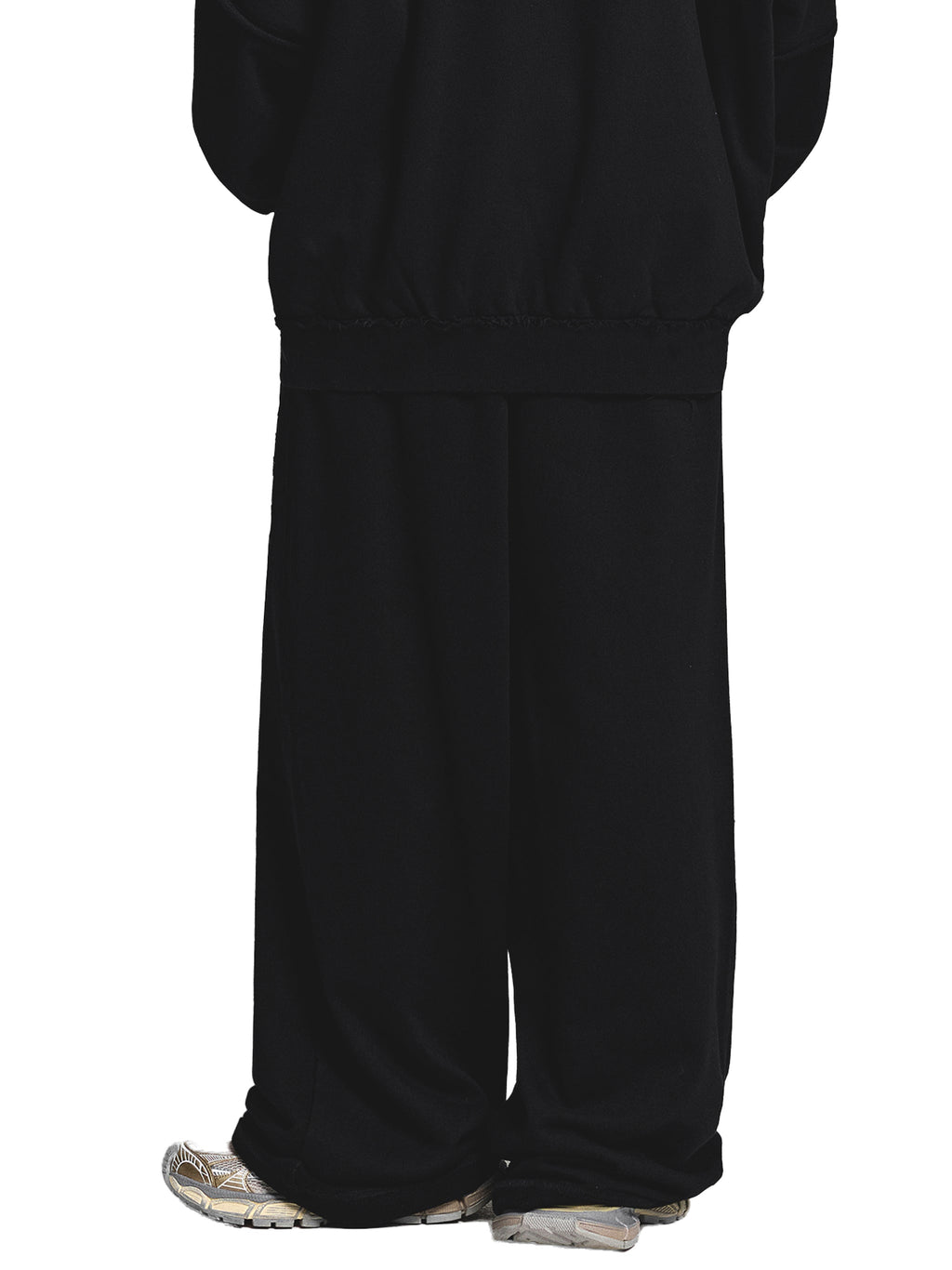 Snow Washed Raw Edge Sweatpants