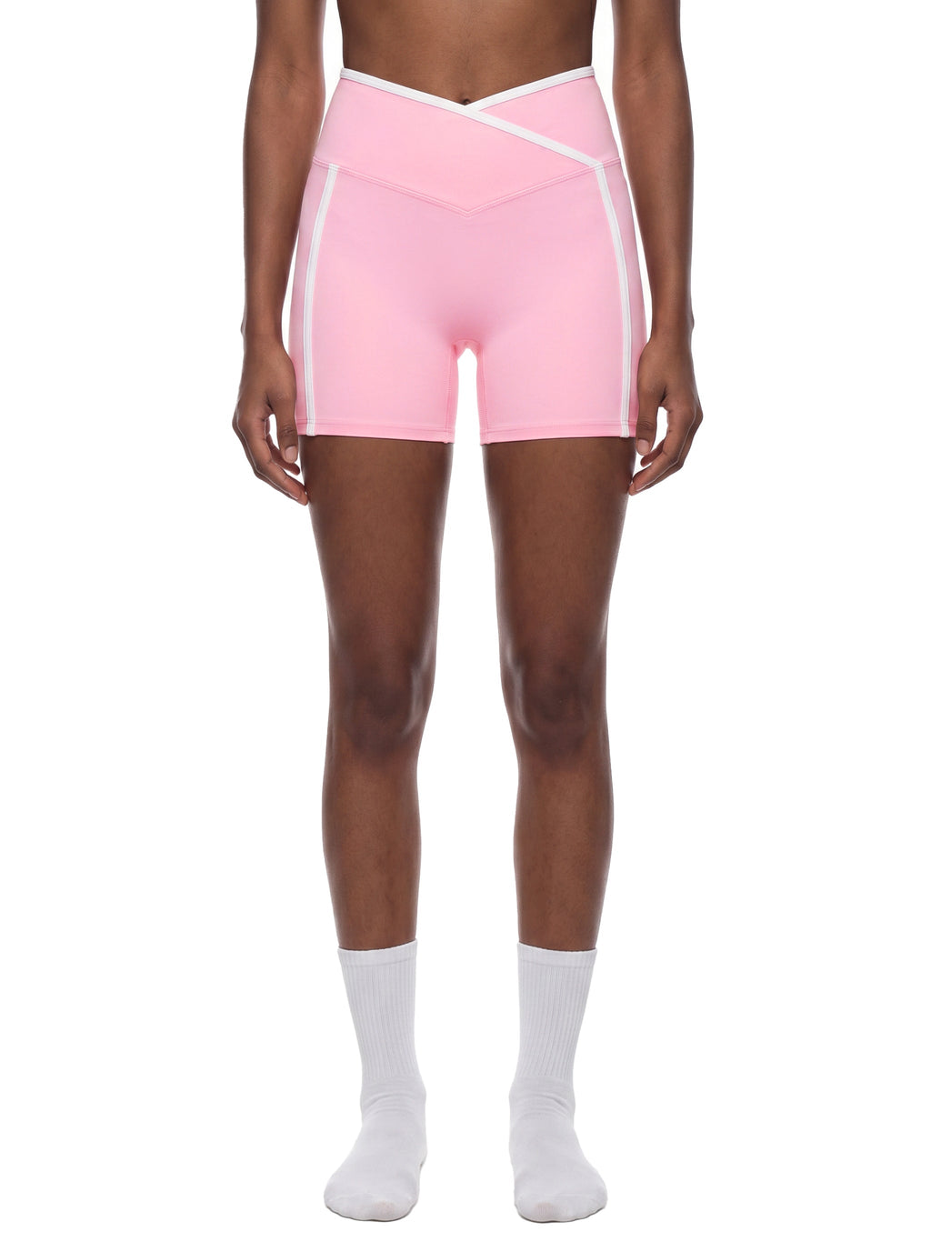 Women’s High Rise Color Block Yoga Shorts