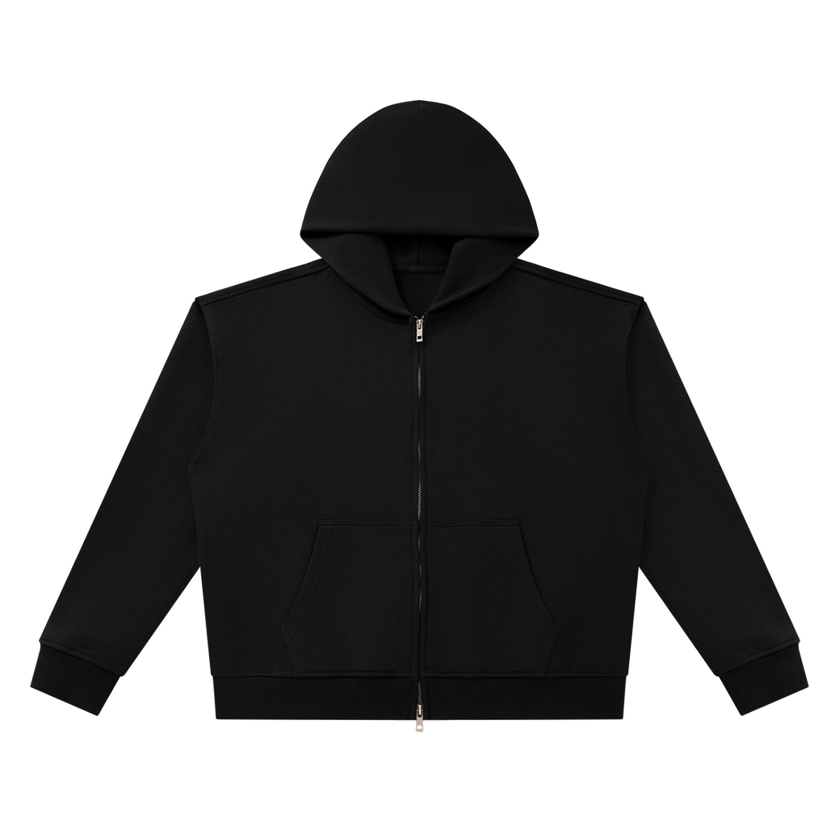 Heavyweight Full Zip Hoodie in black – Blanks by Wrens