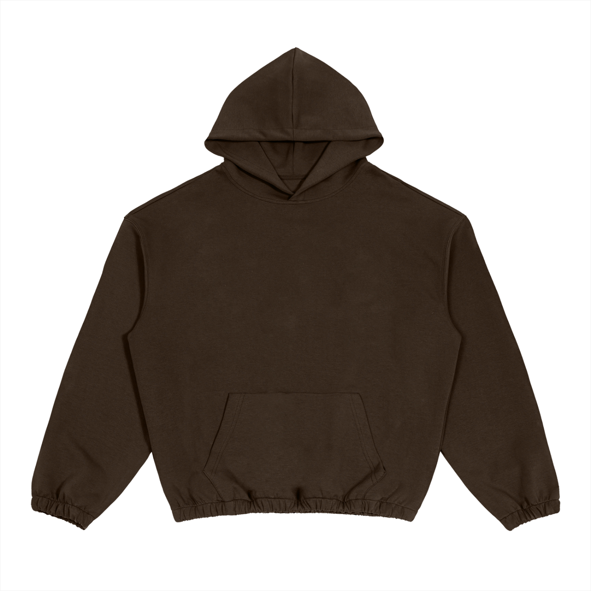 Cinched Hem Boxy Hoodie in brown – Blanks by Wrens