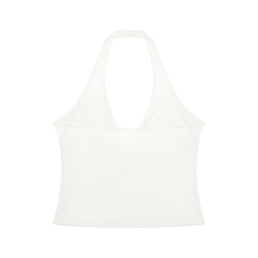 Women's Ruched Halter Crop Top – view 2 – Blanks by Wrens
